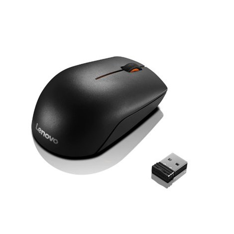 Lenovo | Wireless Compact Mouse | 300 | Optical Mouse | 2.4 GHz Wireless via Nano USB | Black | 1 year(s) - 2